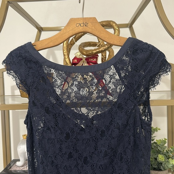 Sleeve Tiered Navy Lace - Picture 9 of 12
